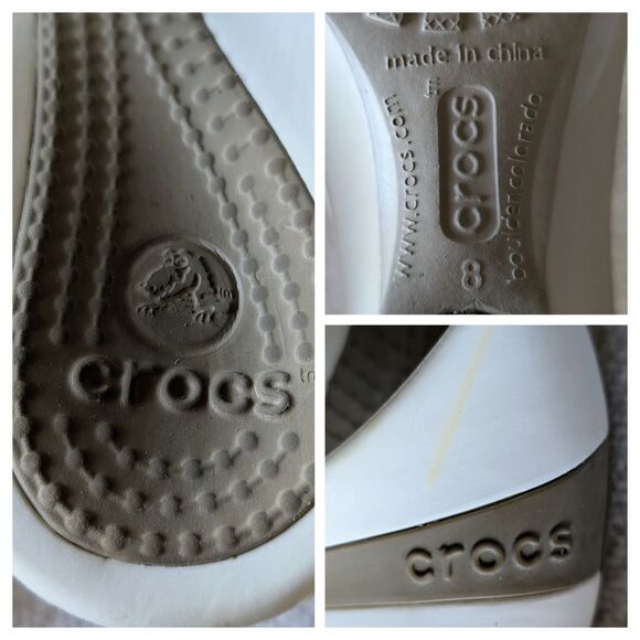 Crocs Women’s Wedge Slide Comfort Croslite Open Toe Slip-On Sandals - Picture 4 of 10